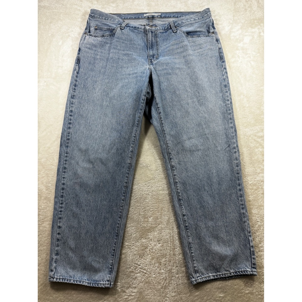 Levi's Womens '94 Baggy High Rise Light Wash Blue Jeans 18W Meas: 42x30